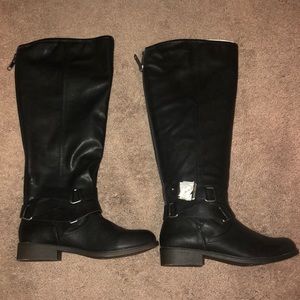 Black Knee High Boots